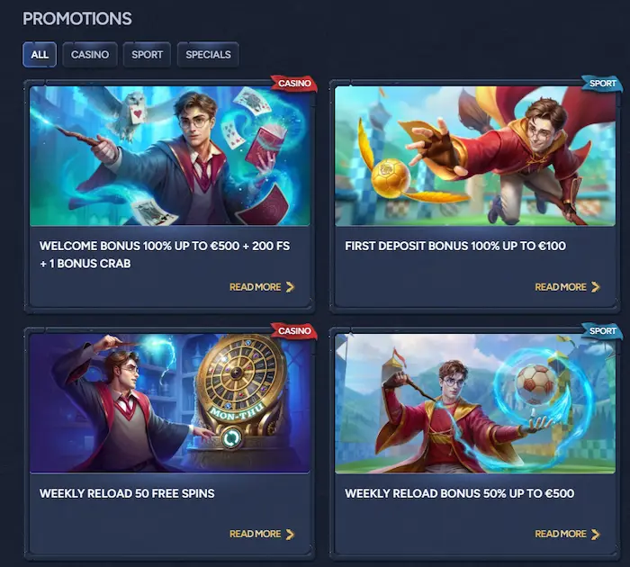 BetWarts Casino promotions