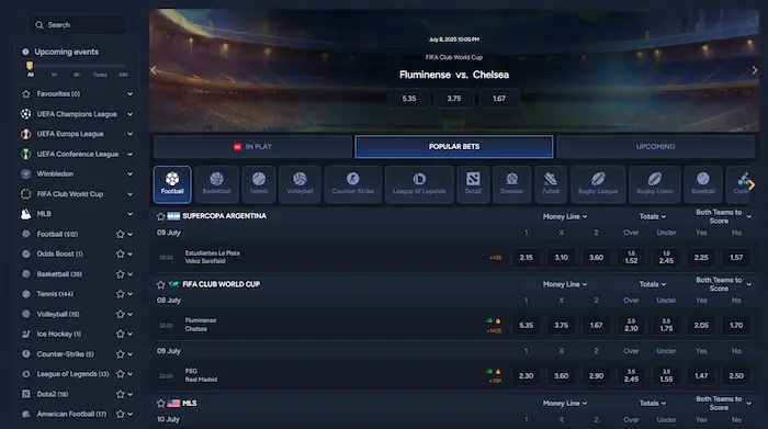 BetWarts Casino sports