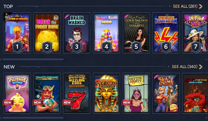 BetWarts Casino games